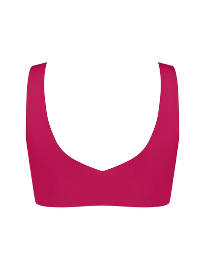 Sloggi ZERO Feel Top | Seamless Wireless Bralette | Red & Nude