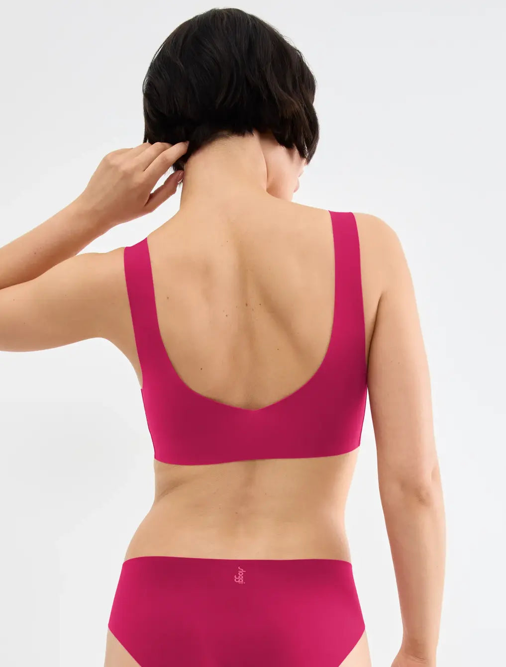Sloggi ZERO Feel Top | Seamless Wireless Bralette | Red & Nude
