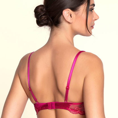 Lise Charmel Splendeur Soie Silk Half Cup Bra – Splendeur Carmin