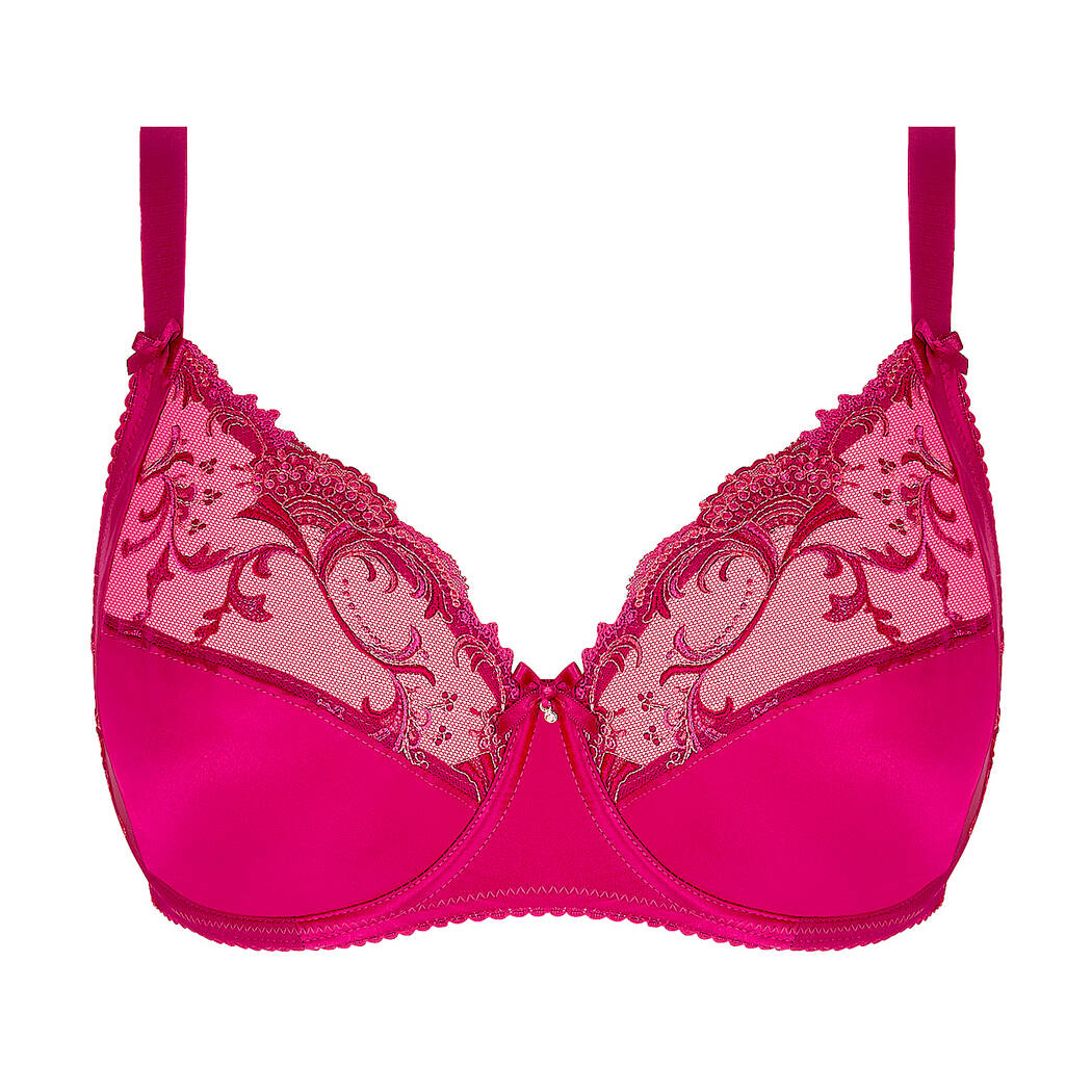 Lise Charmel Splendeur Soie Full Cup Silk Bra – Splendeur Carmin