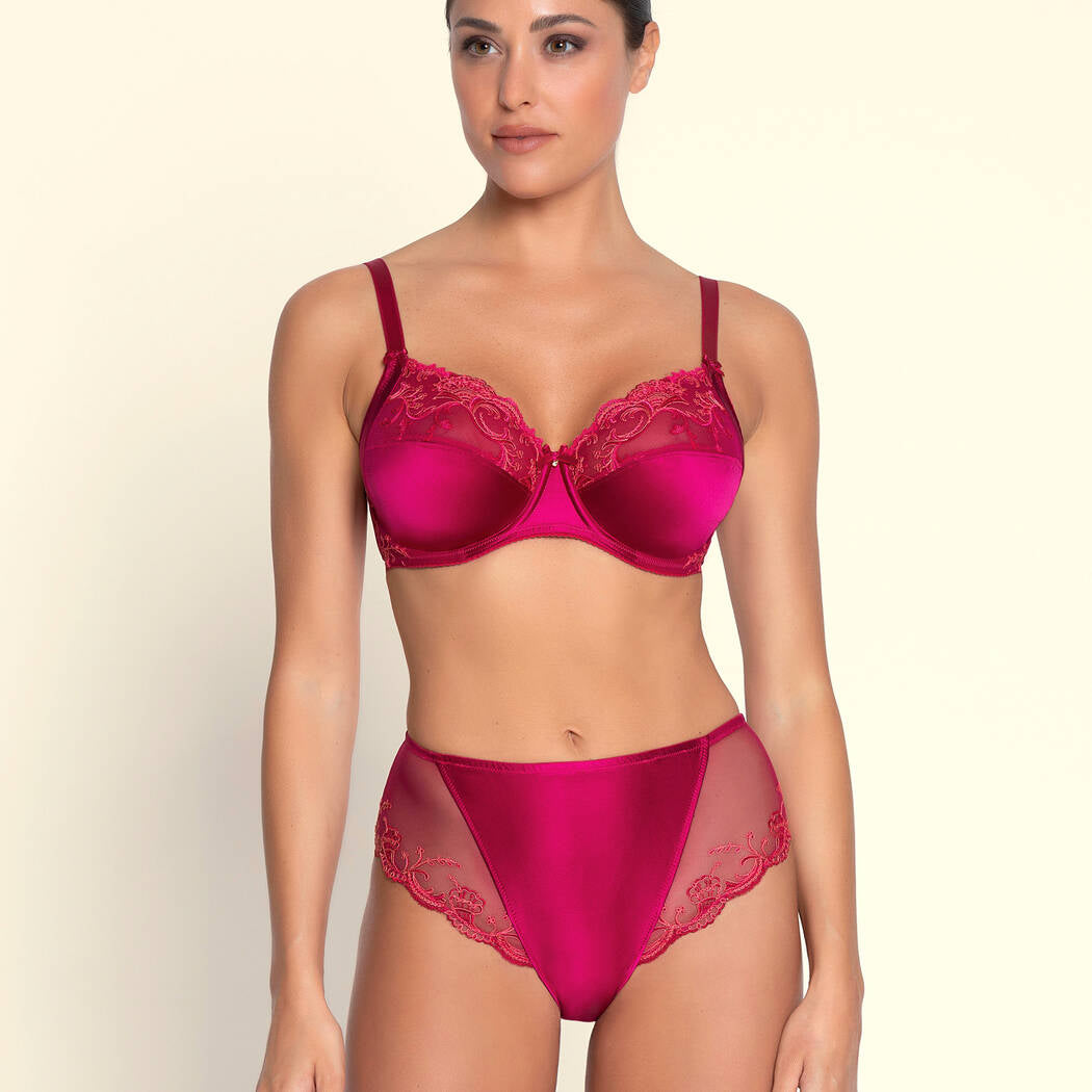 Lise Charmel Splendeur Soie Full Cup Silk Bra – Splendeur Carmin