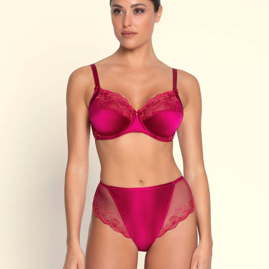 Lise Charmel Splendeur Soie Full Cup Silk Bra – Splendeur Carmin
