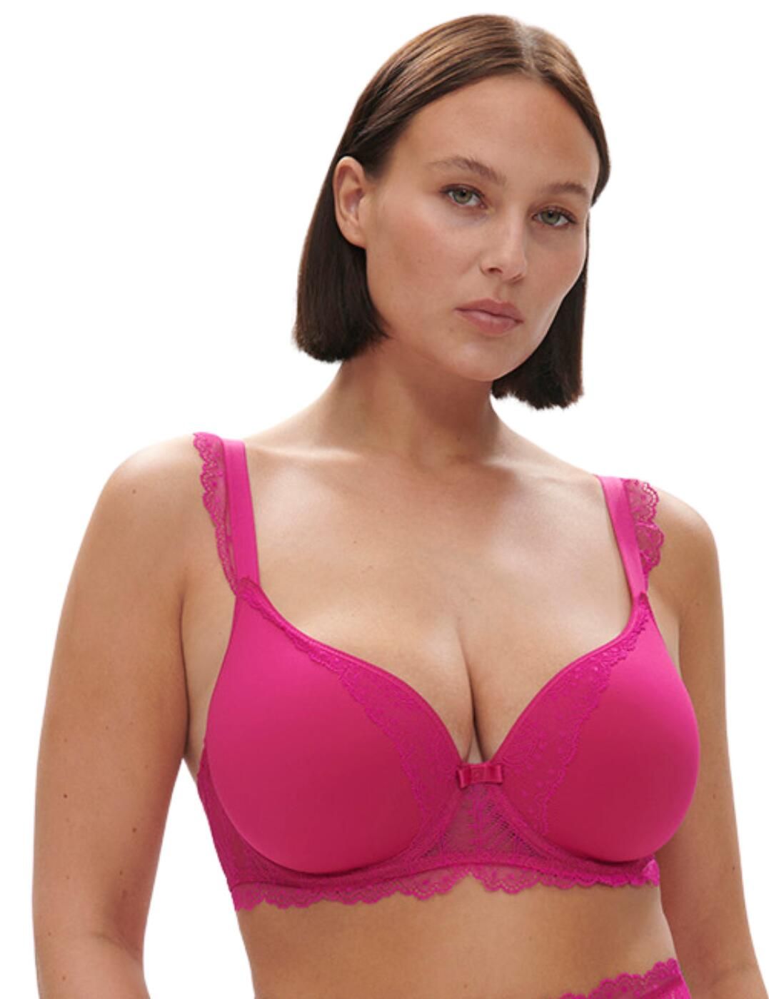 Simone Pérèle Canopée Deep Plunge Spacer Bra – Rose Hibiscus