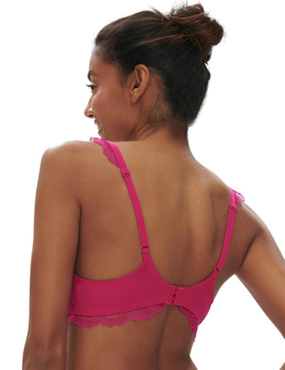 Simone Pérèle Canopée Deep Plunge Spacer Bra – Rose Hibiscus