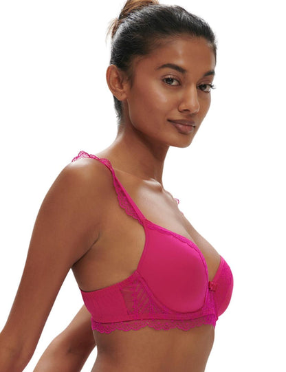 Simone Pérèle Canopée Deep Plunge Spacer Bra – Rose Hibiscus