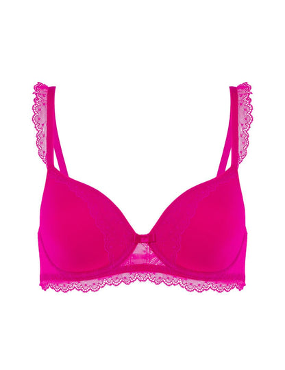 Simone Pérèle Canopée Deep Plunge Spacer Bra – Rose Hibiscus