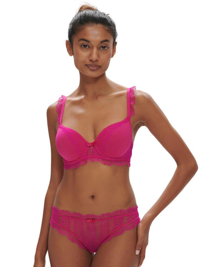 Simone Pérèle Canopée Deep Plunge Spacer Bra – Rose Hibiscus