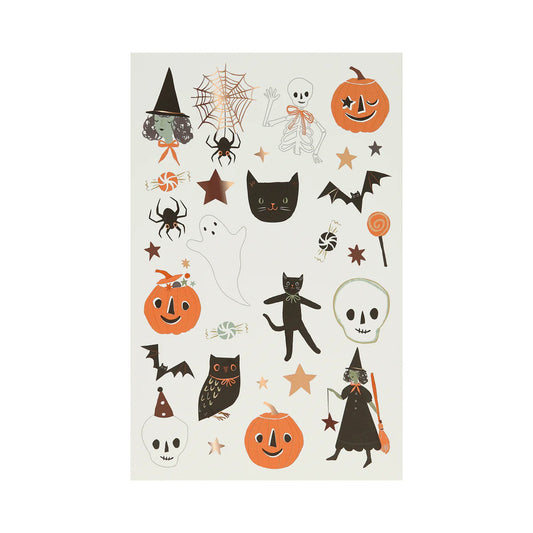 It’s Halloween! X2 Sheets of Fabulously Fun Halloween Themed Temporary Tattoos