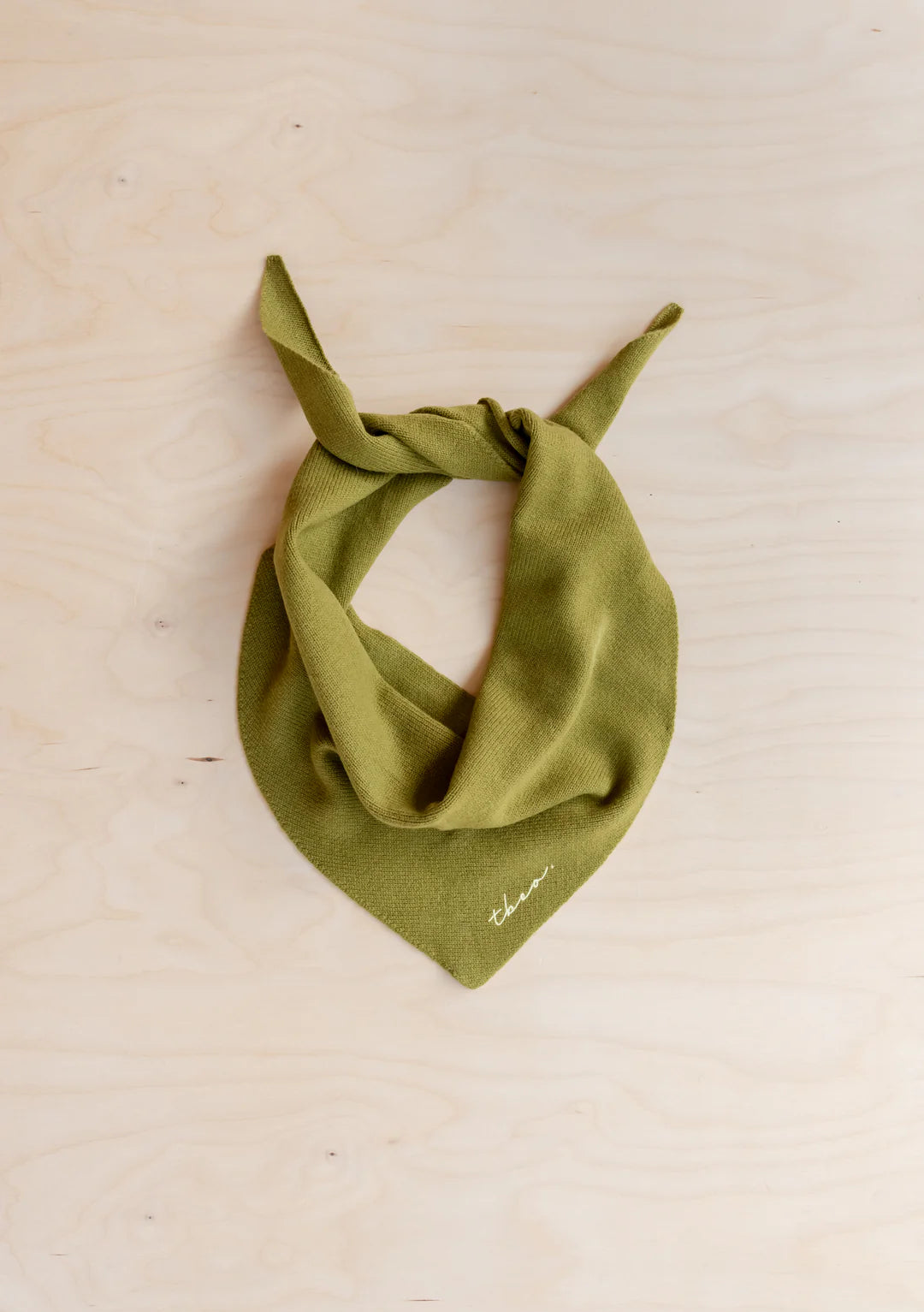 TBCo Merino Triangle Scarf in Olive