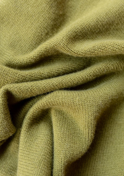 TBCo Merino Triangle Scarf in Olive