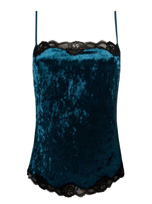 Antigel by Lise Charmel Velours en Fete Camisole in Bleu Canard