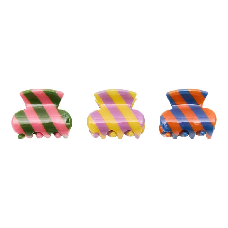 Mimi and Lula Striped Mini Claw Clips