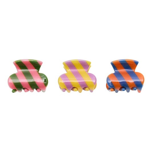 Mimi and Lula Striped Mini Claw Clips