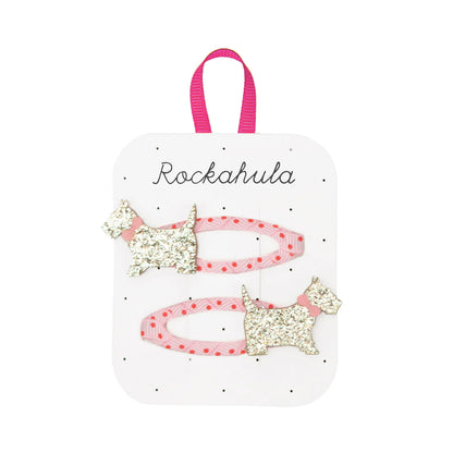 Rockahula Spotty Scottie Dog Clips