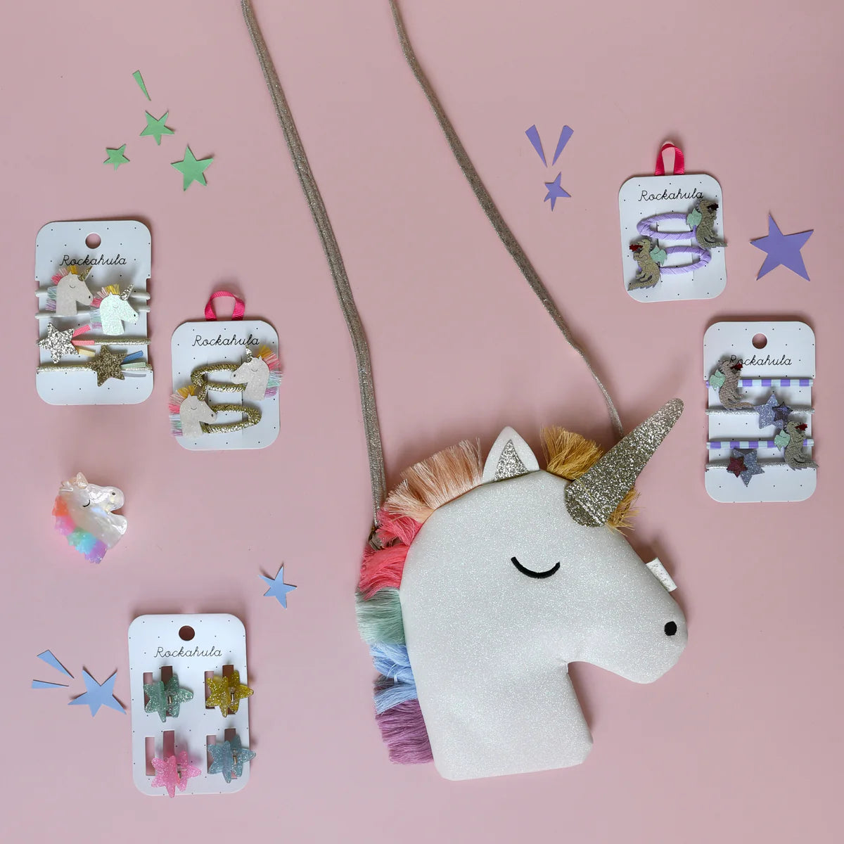Rockahula Rainbow Unicorn Glitter Bag