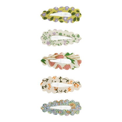 Mimi & Lula Spring Scalloped Clic Clacs | Floral Hair Clips for Childre