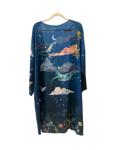 Alice Acreman ‘Wonderous print’ Silk Kimono Jacket