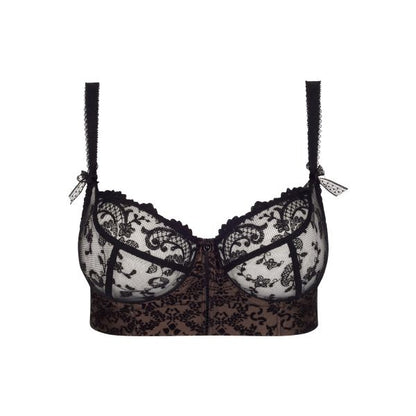 Empreinte Gaby Bustier Long Line Bra in Black