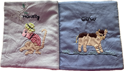 Embroidered Cotton Baby’s First Animal Book