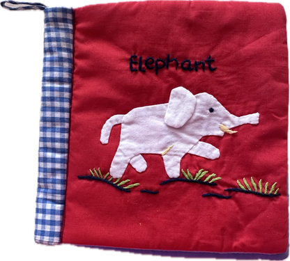 Embroidered Cotton Baby’s First Animal Book