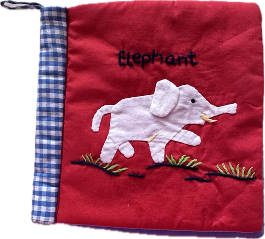 Embroidered Cotton Baby’s First Animal Book