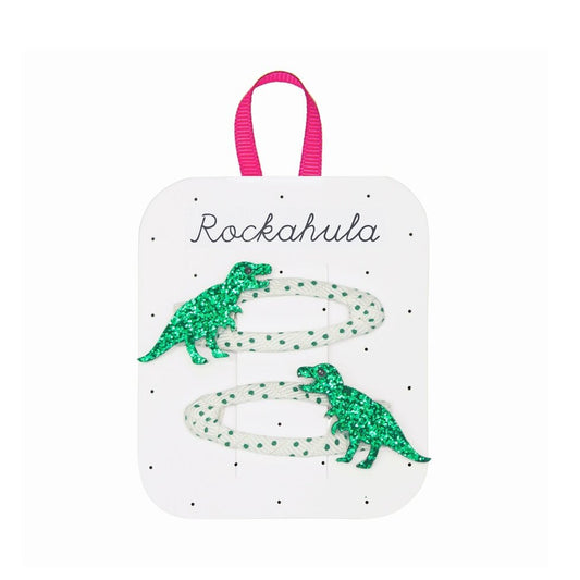 Rockahula T-Rex Glitter Clips