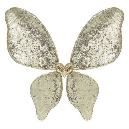 MIMI & LULA Fabulous Gold Sparkle Sequin Wings
