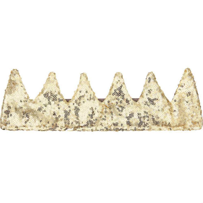 MIMI & LOLA Fabulous Gold Sparkle Sequin Crown