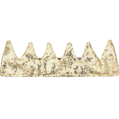 MIMI & LOLA Fabulous Gold Sparkle Sequin Crown