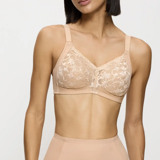 Triumph Doreen Wire-Free Bra - Cotton Beige