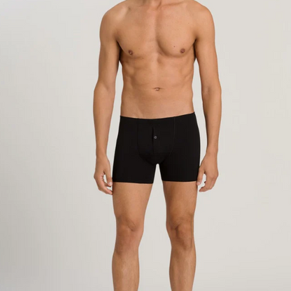 Hanro Cotton Sensation Button Fly Short Pants - Black