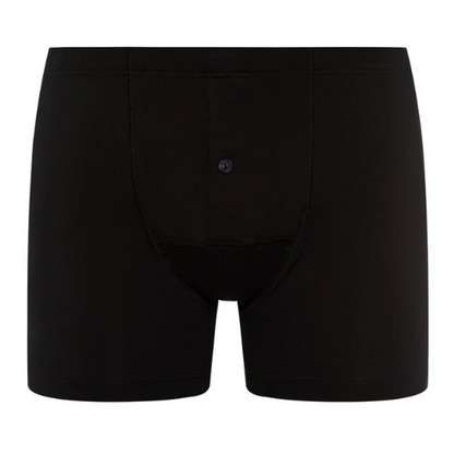 Hanro Cotton Sensation Button Fly Short Pants - Black