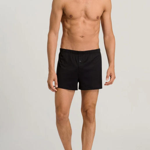 Hanro Cotton Sporty Boxer - Black