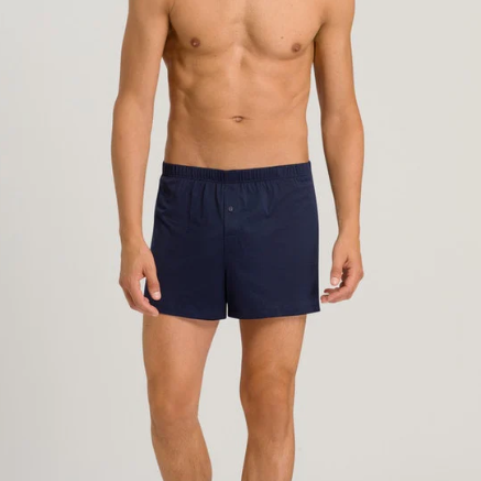 Hanro Cotton Sporty Boxer - Midnight Navy