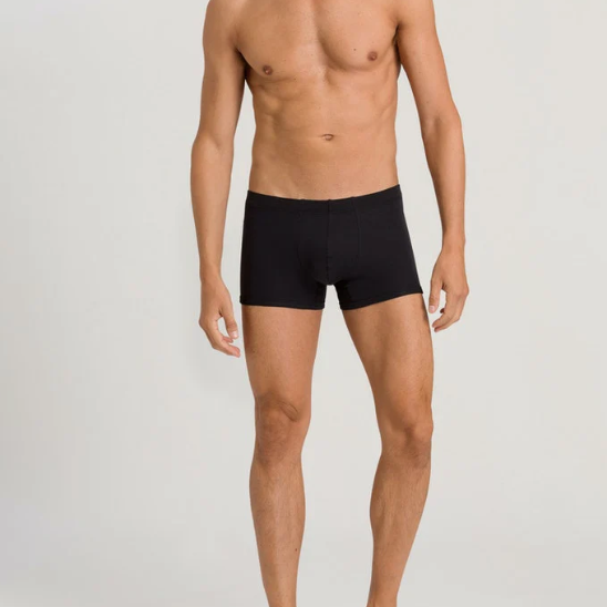 Hanro Sea Island Cotton Boxer Pants - Black