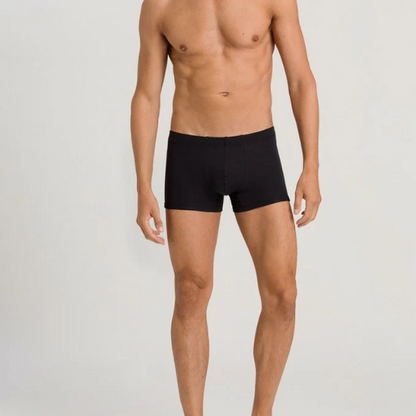 Hanro Sea Island Cotton Boxer Pants - Black