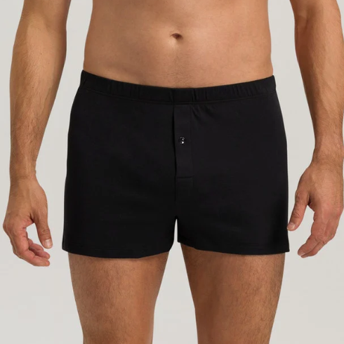 Hanro Sea Island Cotton Boxer Short - Black or White