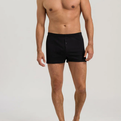 Hanro Sea Island Cotton Boxer Short - Black or White