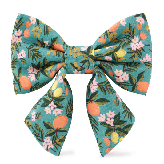 The Foggy Dog - Rifle Paper Co. x TFD Citrus Floral Lady Dog Bow