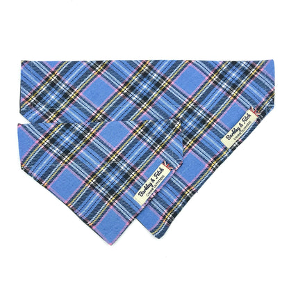 Barkley and Fetch - Blue Tartan Dog Bandana