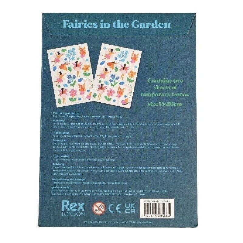 Rex London UK - Temporary tattoos - Fairies in the Garden