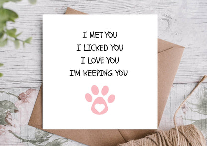 Love Card From The Dog
