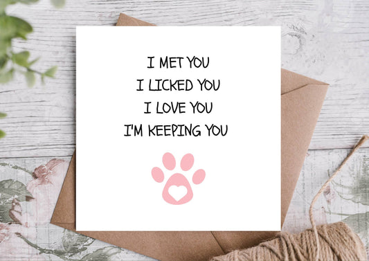 Love Card From The Dog