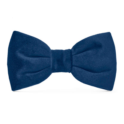 The Foggy Dog - Navy Velvet Dog Bow Tie