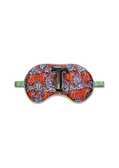 Jessica Russell Flint - Silk Eye Mask / "T for Tiger"