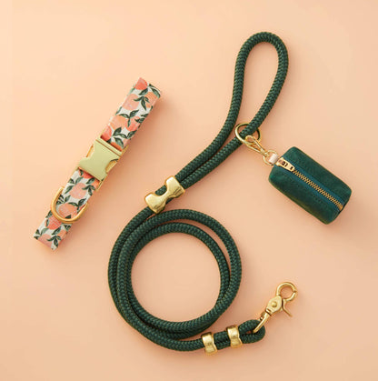 The Foggy Dog - Evergreen Waxed Canvas Poop Bag Dispenser