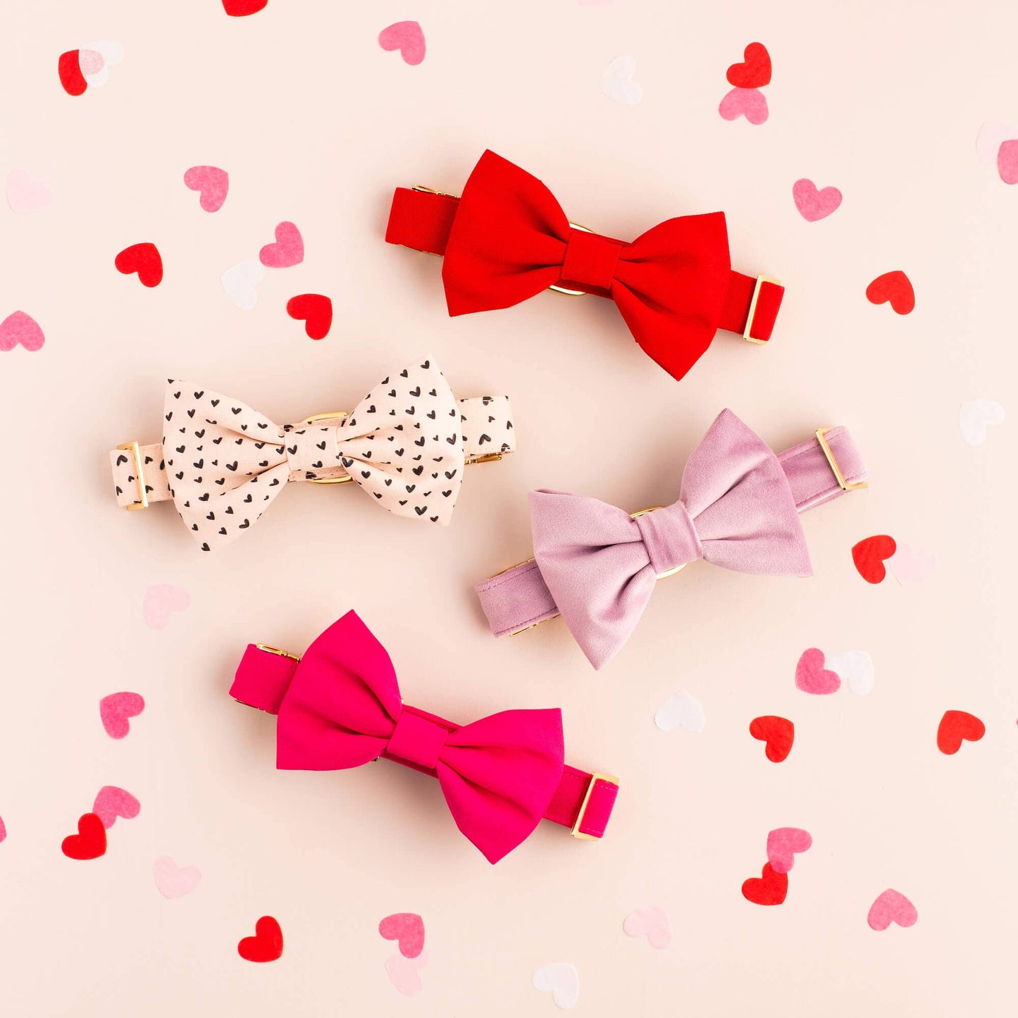 The Foggy Dog - Ruby Valentine's Day Dog Collar