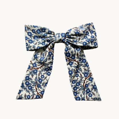Women's Floral Bow Hair Clip in Liberty Print