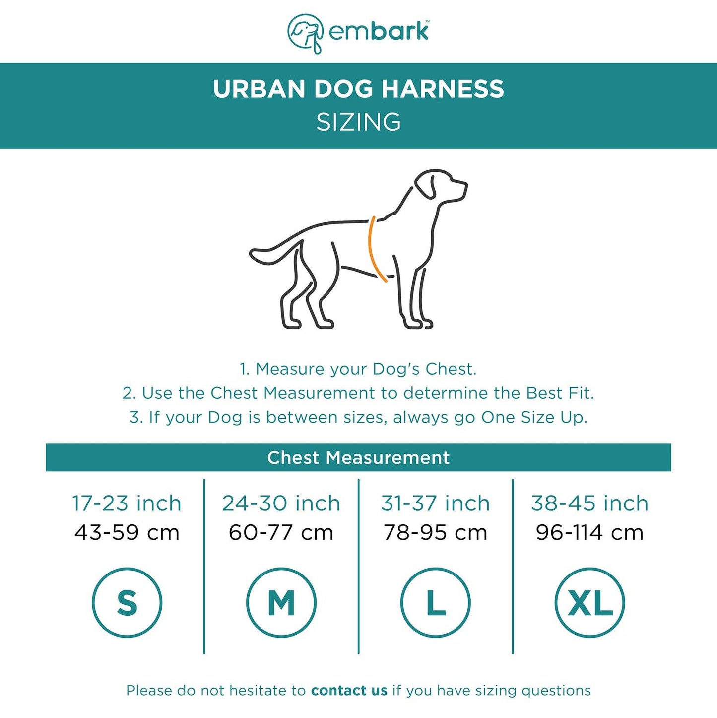 Embark Pets - Urban No Pull Dog Harness - Aurora