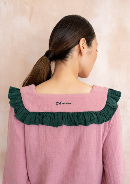 TBCo - Cotton Pyjamas in Pink Ruffle